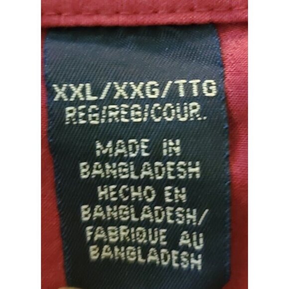 Wrangler Men's Pearl Snap Red On Red Stripe Western Shirt 2X Hollywood Cowboy - Picture 4 of 9